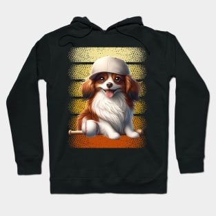 Game Day with the Cheerful Nederlandse Kooikerhondje. Hoodie